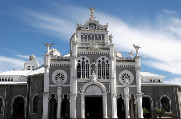 The cathedral Basilica de Nuestra Senora de los Angeles in Cartago in Costa Rica; Shutterstock ID 96113852