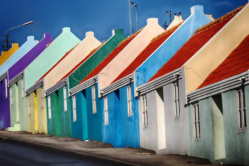 4. Colorful buildings of Curacao