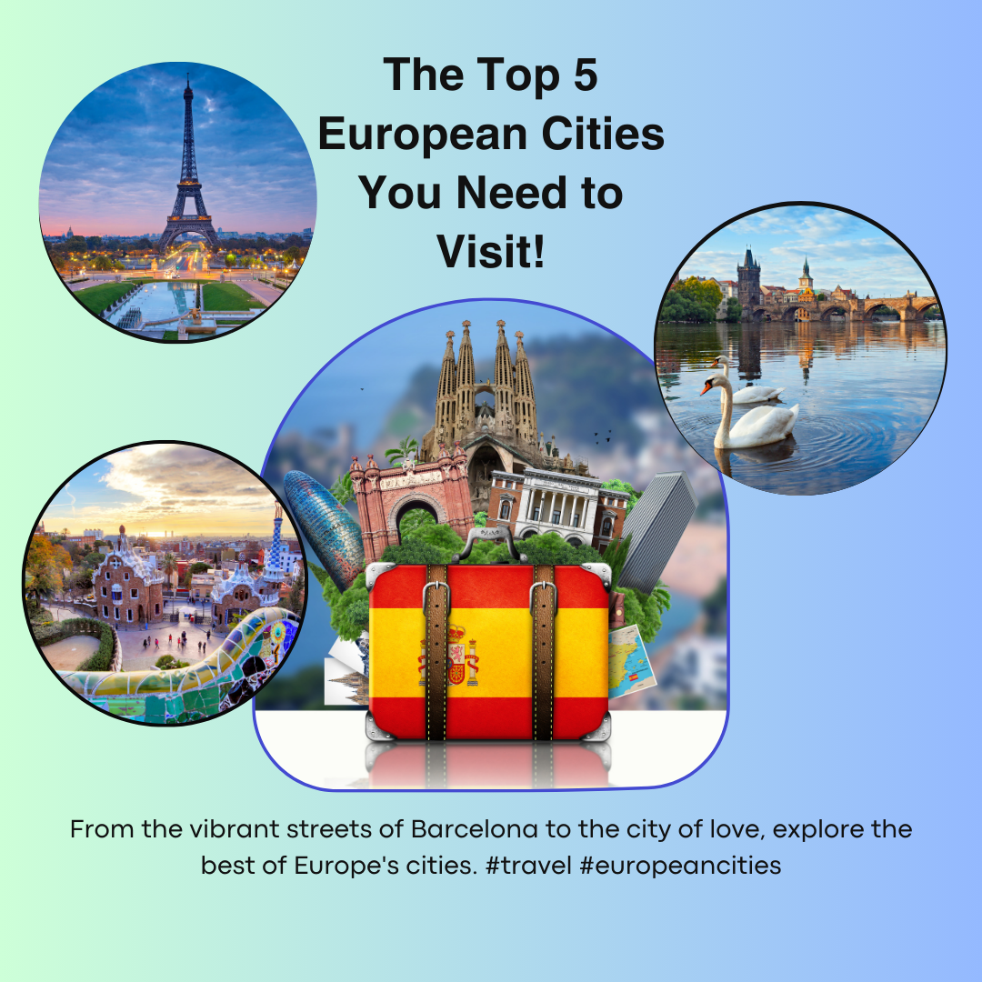 From the vibrant streets of Barcelona to the , explore the best of Europe's cities. #travel #europeancities